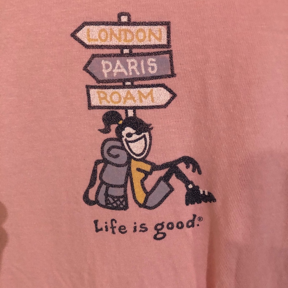 Life Is Good London Paris Rome Tee